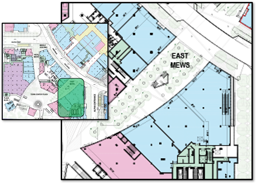 "East Mews" at The Amazing Brentwood