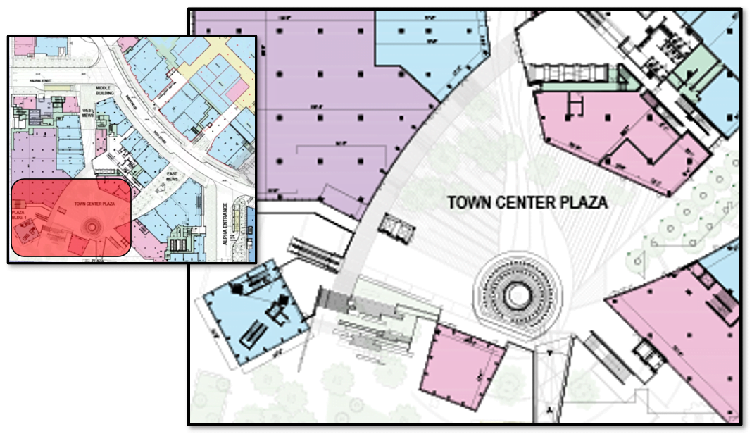 "Town Center Plaza" at The Amazing Brentwood