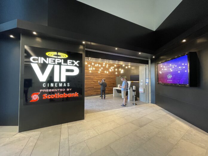 Cineplex VIP entrance at The Amazing Brentwood