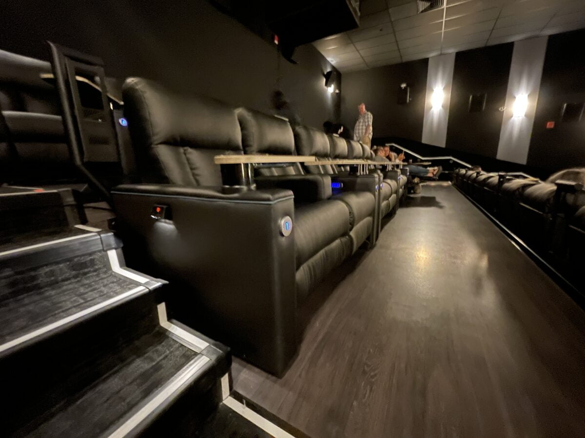 Theatre seats at Cineplex VIP at The Amazing Brentwood