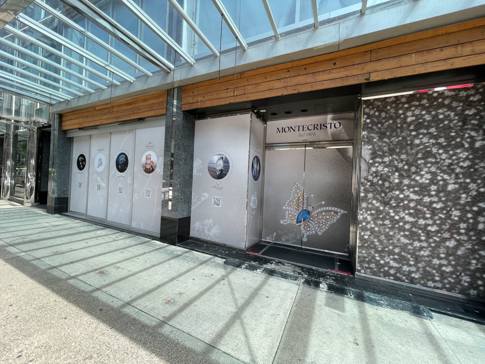 Future MonteChristo location on Alberni Street in Vancouver (June 2021)