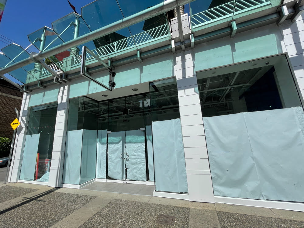 Former RYU location on Thurlow Street (off Robson Street) in Vancouver. 