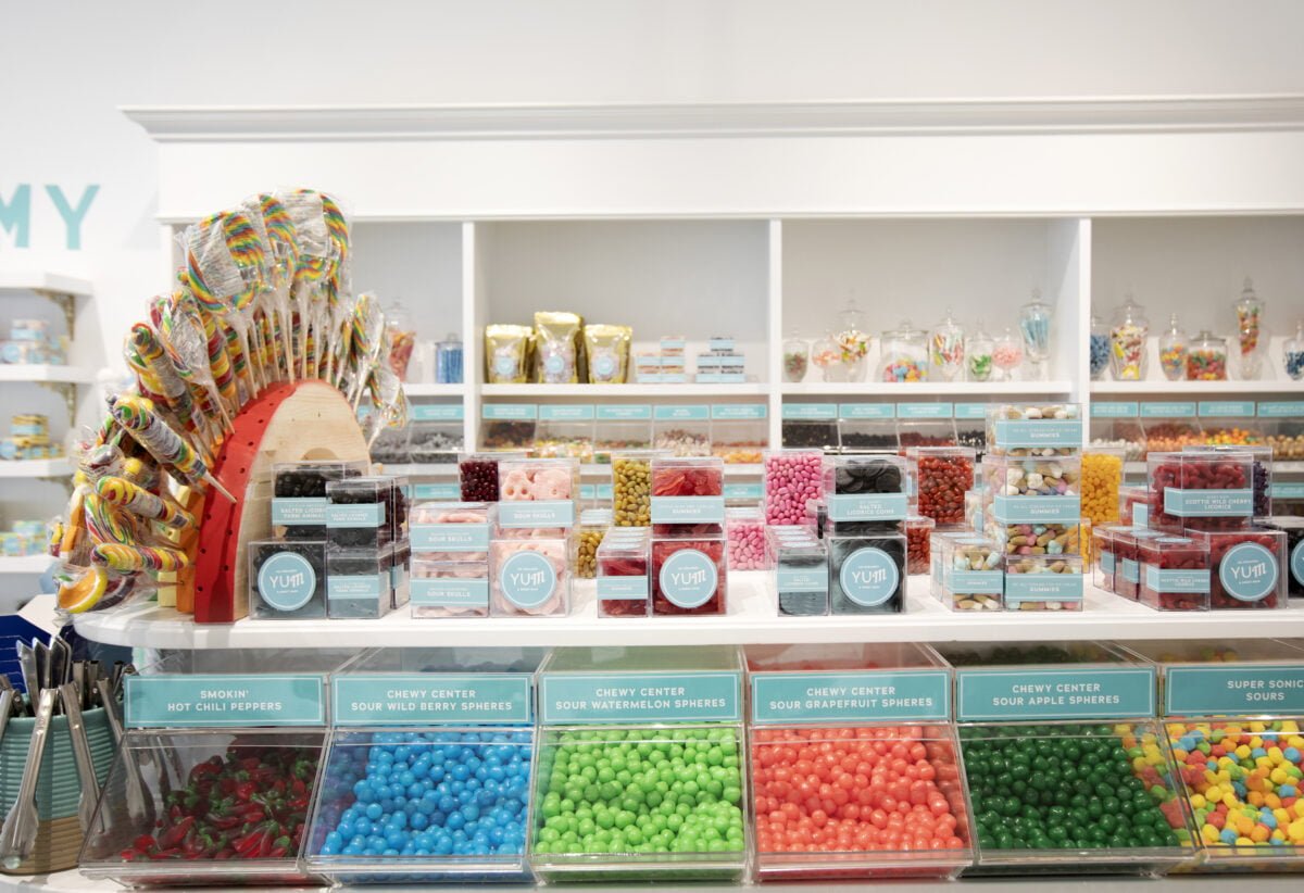 Interior of YUM Ice Creamery and Sweet Shop.