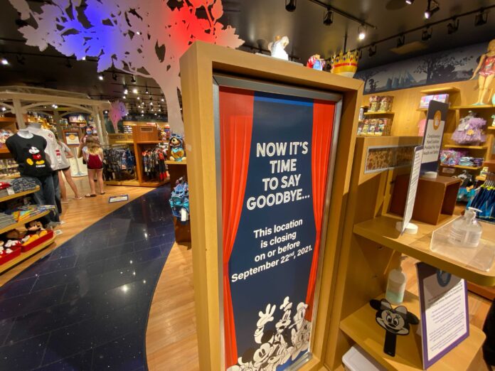 Disney Store Closing Sign at CF Toronto Eaton Centre