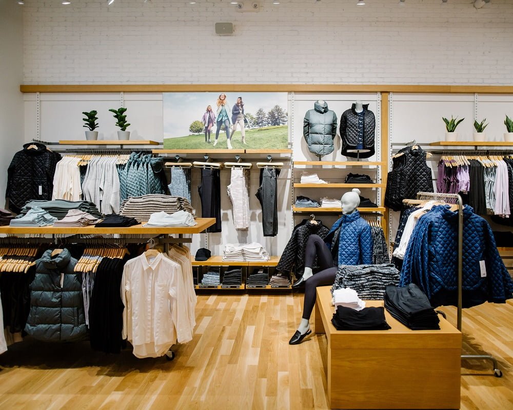 Performance Lifestyle Section of Athleta at Park Royal Shopping Centre in West Vancouver, BC (September 2021)