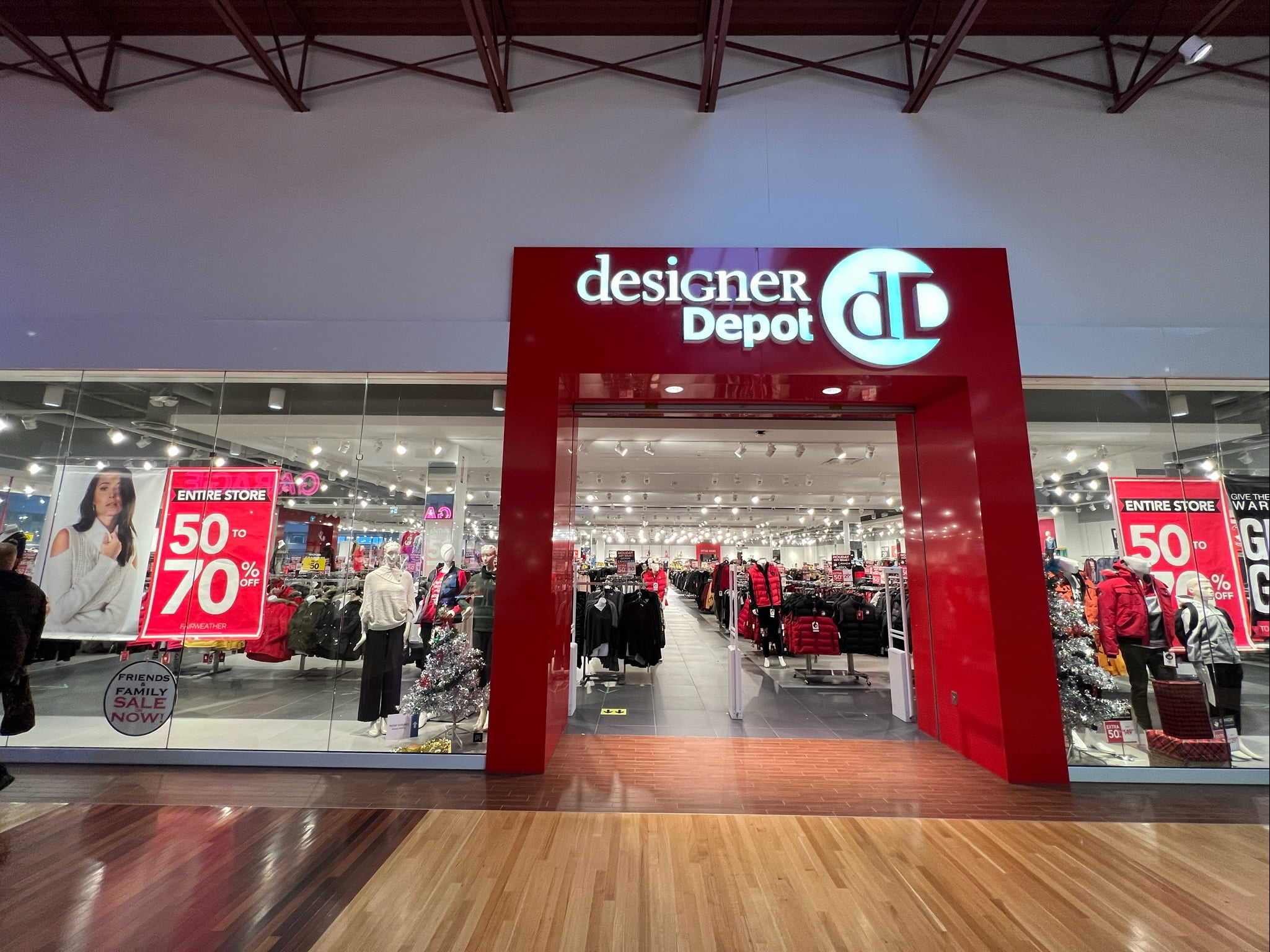 Designer Depot at Tsawwassen Mills in Delta, BC (December 2021). Photo: Lee Rivett.