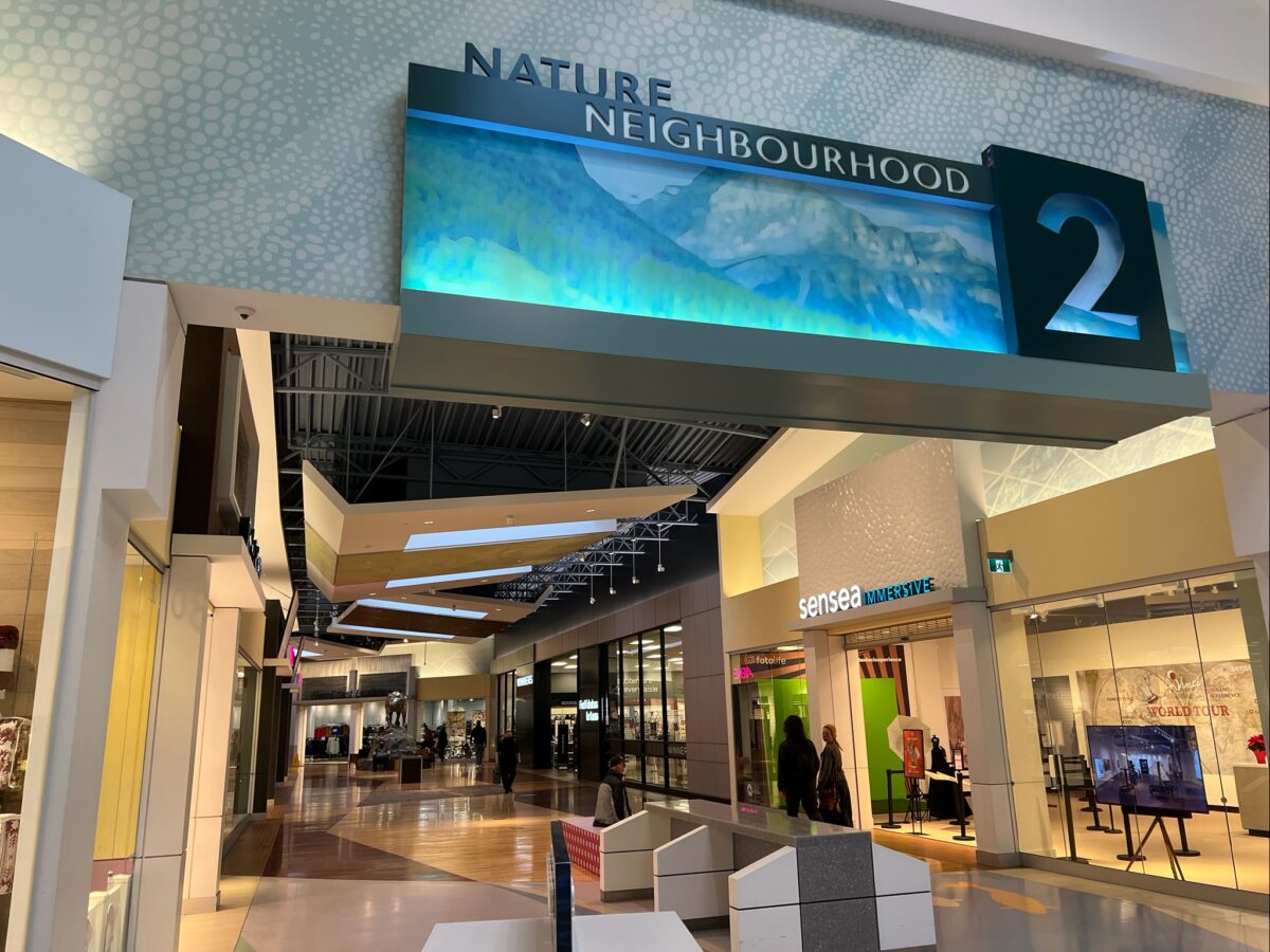 Nature Neighbourhood at Tsawwassen Mills in Delta, BC (December 2021). Photo: Lee Rivett.