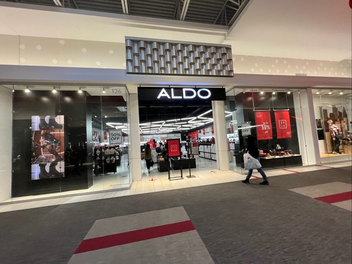 Aldo at Tsawwassen Mills in Delta, BC (December 2021). Photo: Lee Rivett