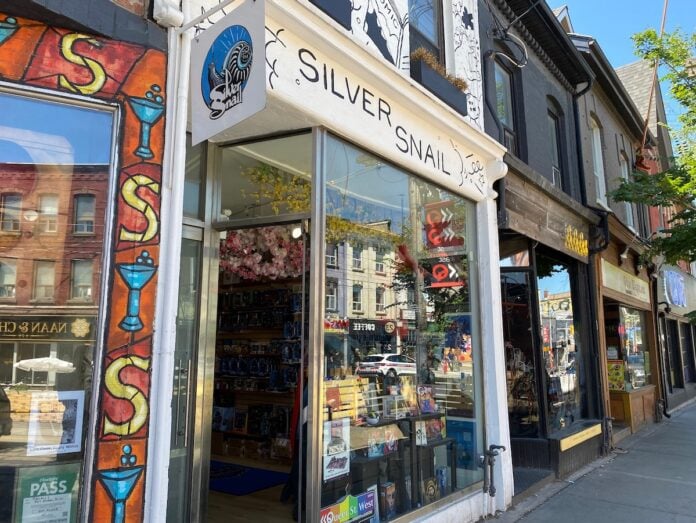 Silver Snail at 809 Queen St W in Toronto
