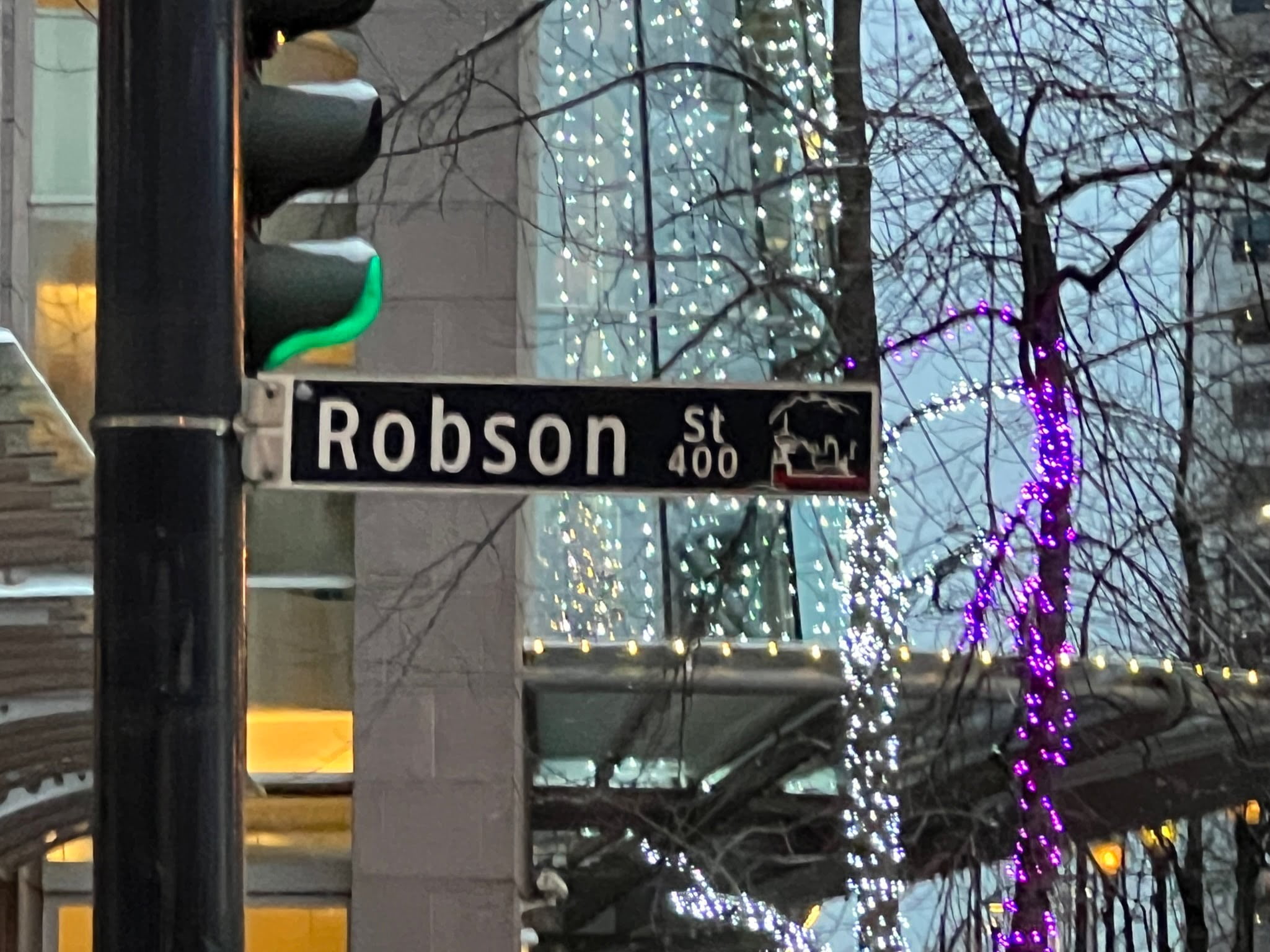 Holiday Photo Series: Robson Street in Downtown Vancouver