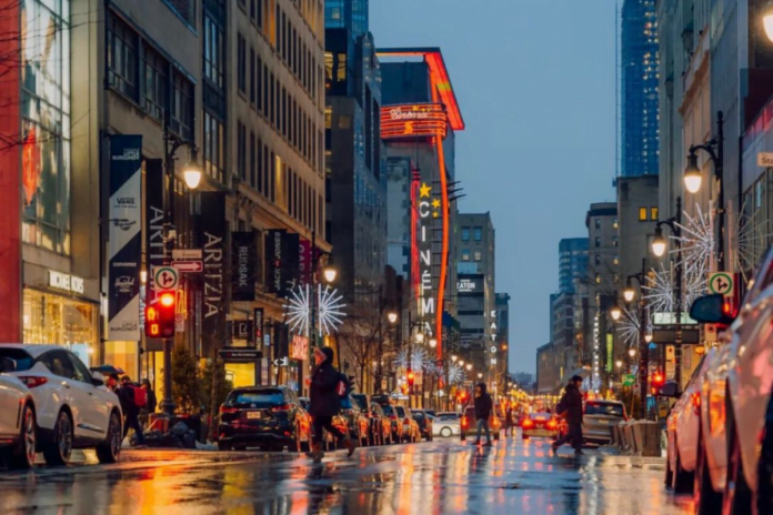 Sainte-Catherine Street in Montreal