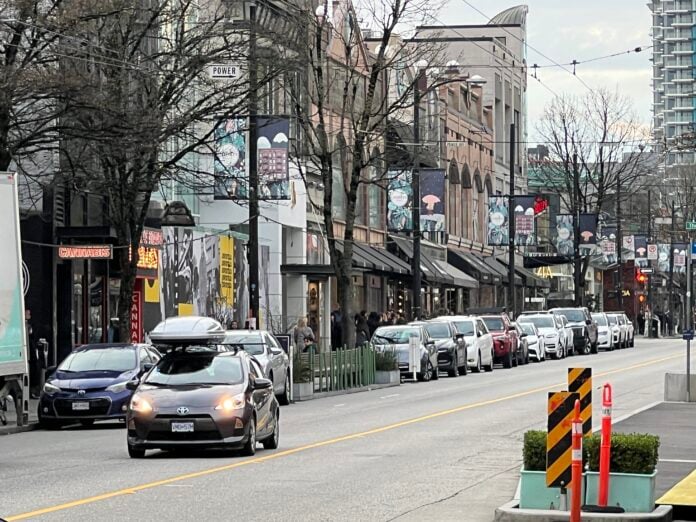 Robson Street in Downtown Vancouver. Photo: Lee Rivett.