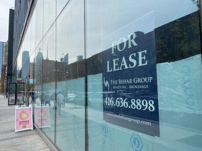 The Behar Group Signage at 158 Front Street in Toronto