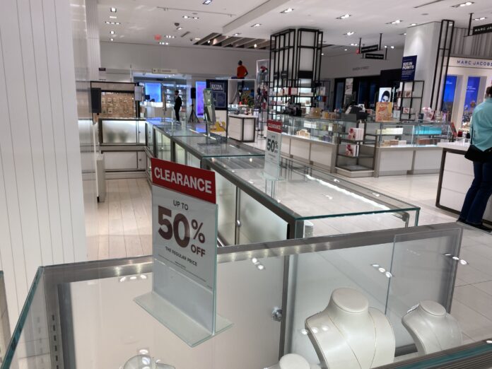 Clearance Signage at Hudson's Bay Queen Street