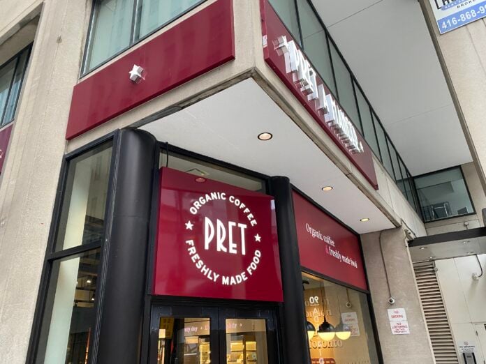Pret A Manger Toronto at 90 Adelaide St E