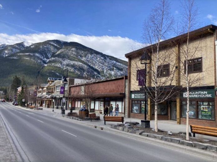 Mountain Warehouse at 127 Banff Ave in Banff Alberta