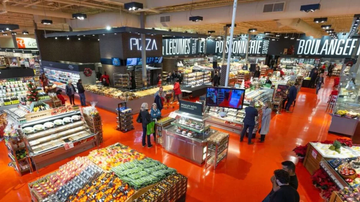 Provigo store in downtown Montreal. 