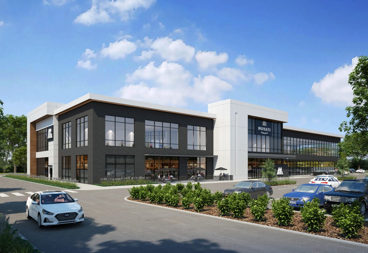 Rendering of the new MOVATI  location. Photo: MOVATI 