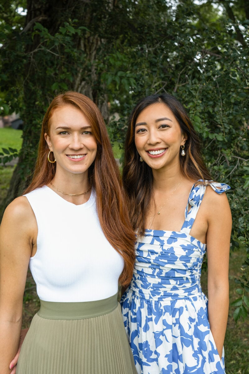 Laura Thompson (L) and Connie Lo 