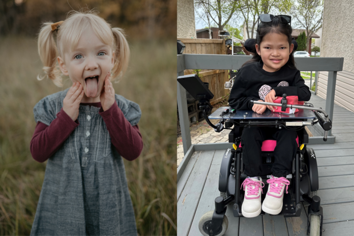 Emma (left), age 5, wishes to go to the ocean. Alyanah (right), age 10, wishes for a home entertainment centre. Pita Pit’s fundraising campaign supports Make-A-Wish Canada in granting wishes like theirs from May 12 to June 8, 2025.