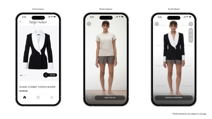 SpreeAI Sergio Hudson App Action