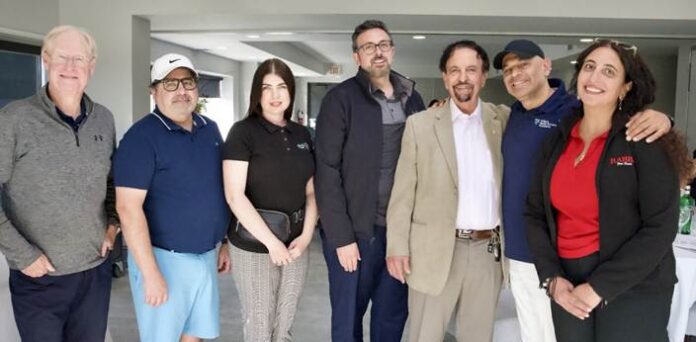 Tom Shurrie, Past President & CEO, CFIG, Joseph Araujo, Client Services Manager, Food Banks Mississauga, Nicole Norris, Director of Program & Agency Networks, Food Banks Mississauga, Rick Rabba, President Rabba Fine Foods, Jack Rabba, Founder, Rabba Fine Foods, Jake Dheer, Campaign Cabinet Member, Trillium Health Partners, Rima Rabba, Program Director, Rabba Roots Community Giving Program. The event highlights the company’s commitment to community giving, reinforcing the power of partnership in creating meaningful change across the Greater Toronto Area.