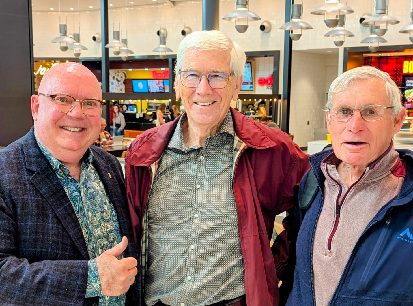 From left to right: Michael Kehoe, Fairfield Commercial real estate; Donald MacGregor, Owner of DQ Chinook; and Terry Napper.