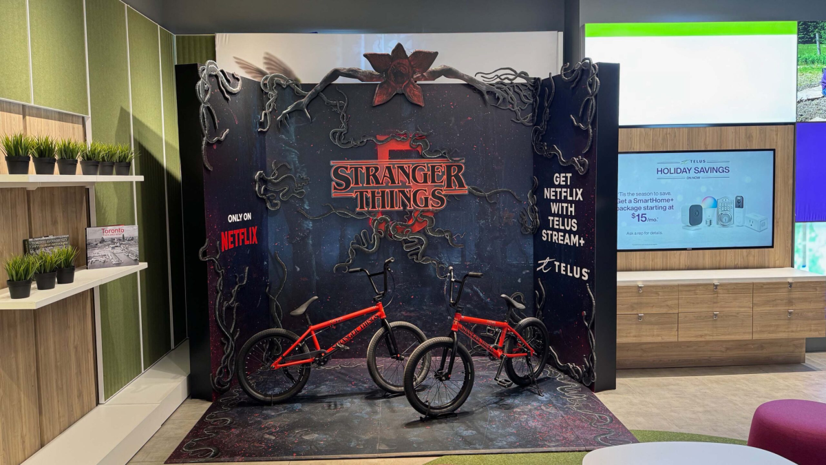 Telus Unveils Stranger Things Pop Ups in Canada