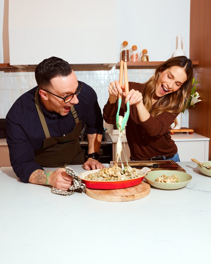 Maripier Morin and WeCook executive chef Gabriel Drapeau