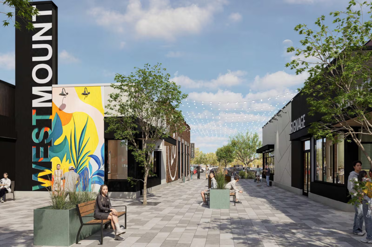 Westmount Centre in Edmonton redevelopment renderings. Image via First Capital REIT