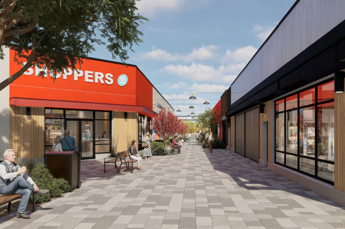 Westmount Centre in Edmonton redevelopment renderings. Image via First Capital REIT