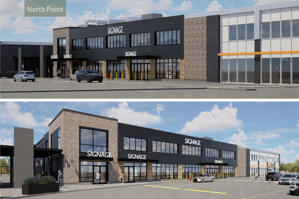 Westmount Centre in Edmonton redevelopment North point renderings. Image via First Capital REIT