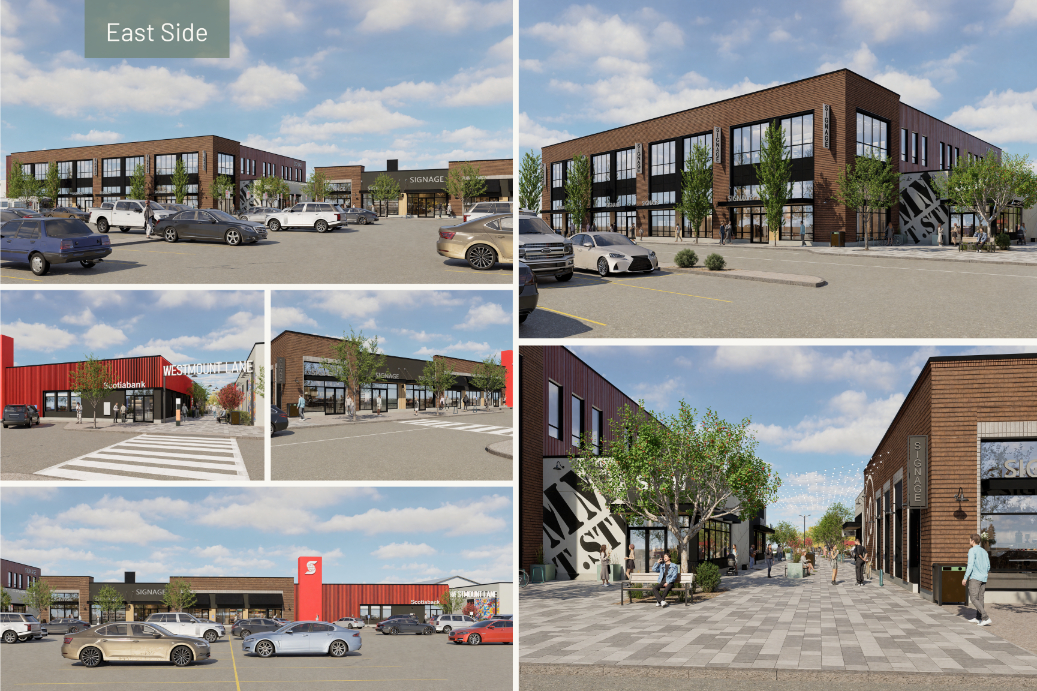 Westmount Centre in Edmonton redevelopment South point renderings. Image via First Capital REIT