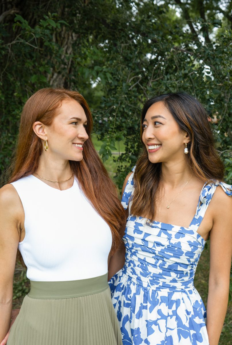 Laura Thompson and Connie Lo