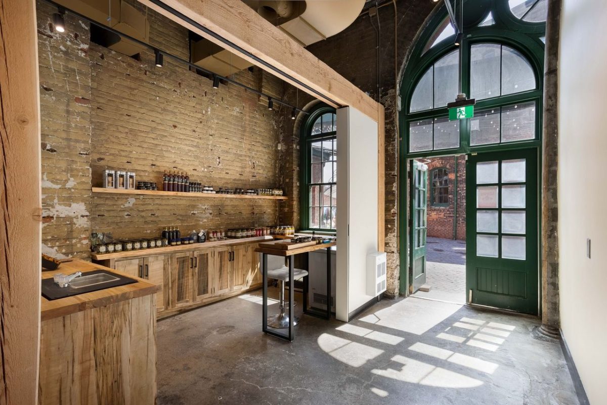 The Cooperage Marketplace in The Distillery Historic District.