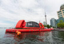 SportChek opens Canada’s first-ever floating futsal pitch on Toronto Waterfront SportChek photo
