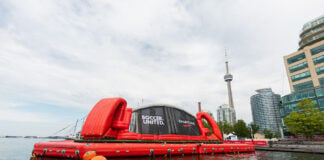 SportChek opens Canada’s first-ever floating futsal pitch on Toronto Waterfront SportChek photo