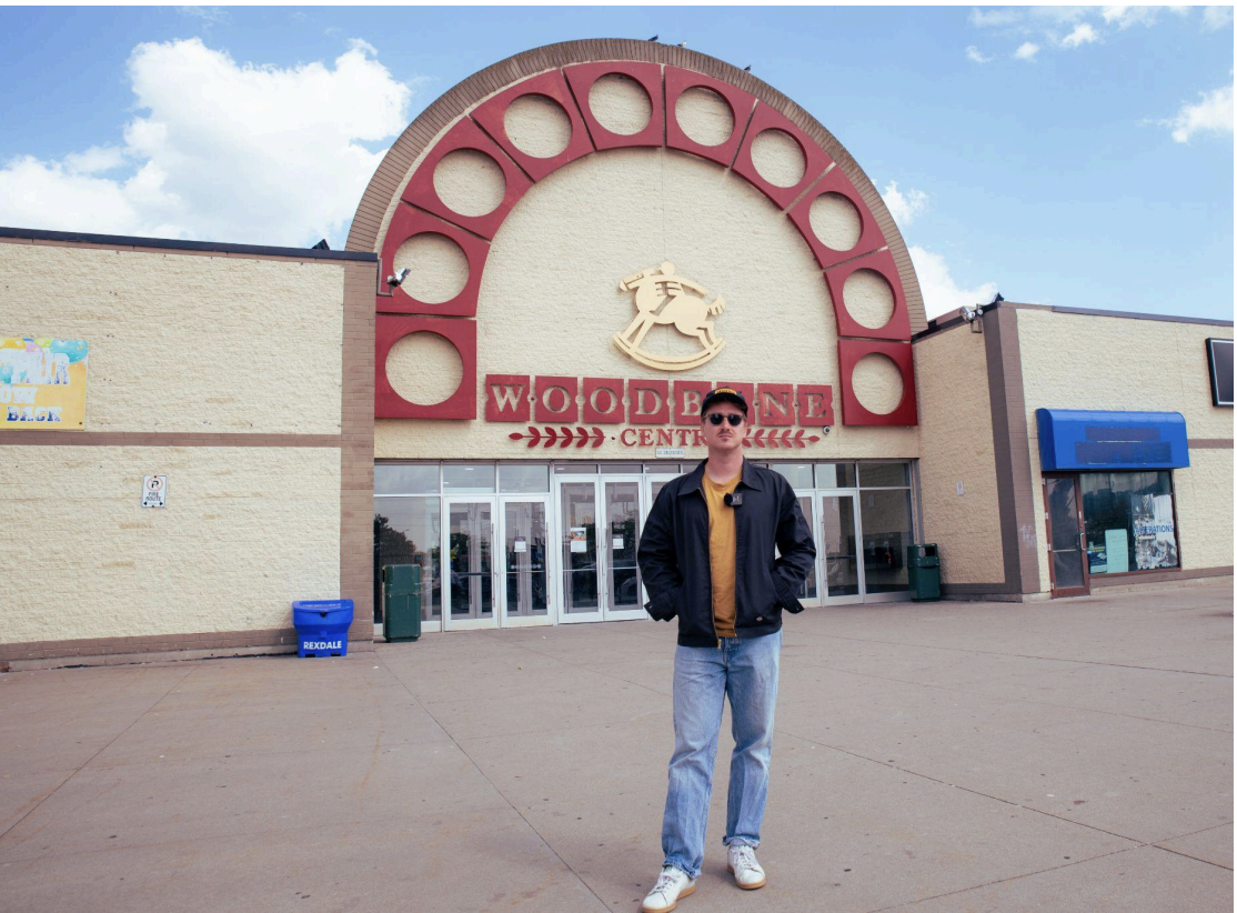 SUSO Skate Co.’s co-founder Henry O’Brien outside of Woodbine Mall. Photo credit: Zeyad Abouzeid