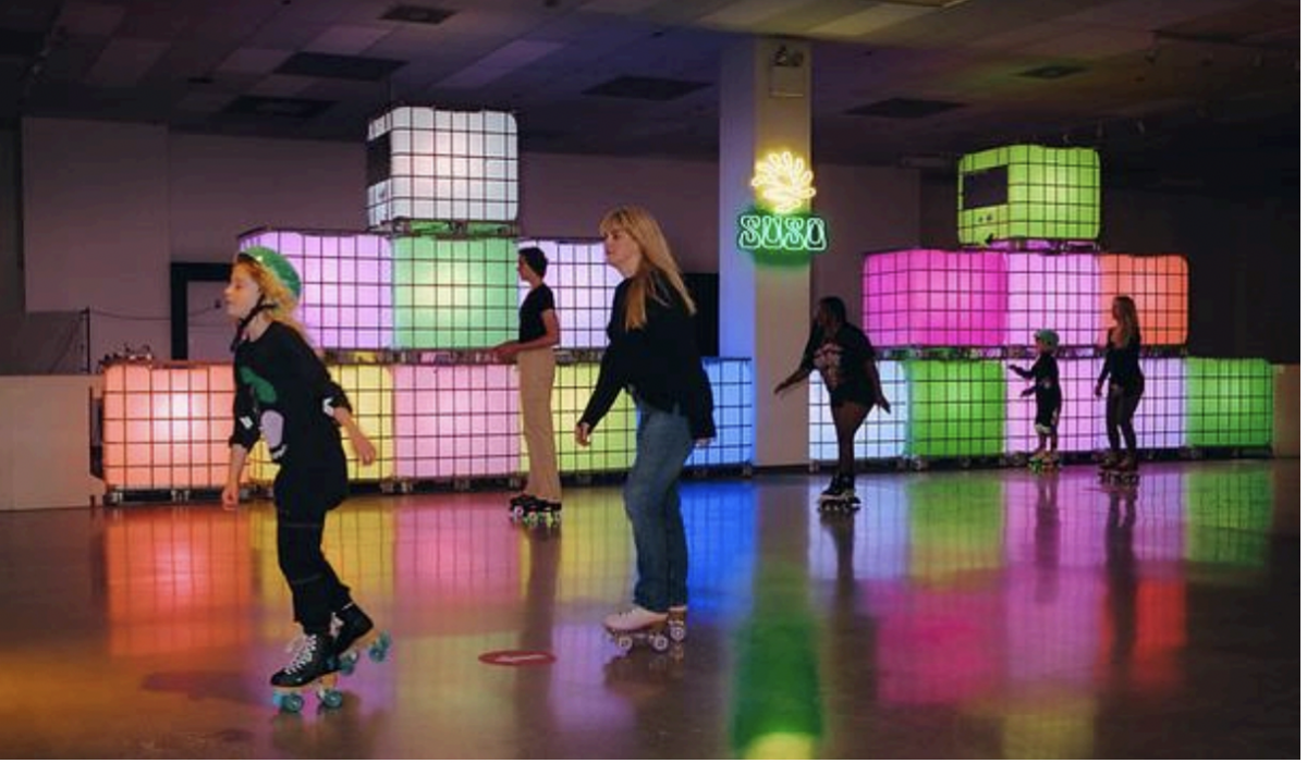 Skaters at SUSO Skate Co.’s Pop-Up at Oshawa Centre. Photo credit: Zeyad Abouzeid