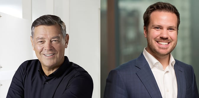 Alain Ménard (left), Senior Vice-President, RONA Affiliated Dealers, is today appointed President and Chief Executive Officer, succeeding to J.P. Towner (right), who has accepted the role of Senior Advisor with Sycamore Partners, RONA’s owner, and will also serve on RONA’s Board of Directors.