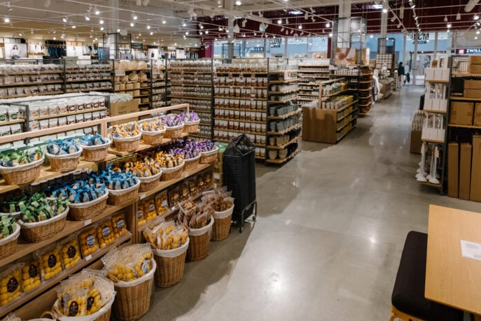 MUJI store in Tsawwassen Mills Shopping Centre, opened in March 2026.
